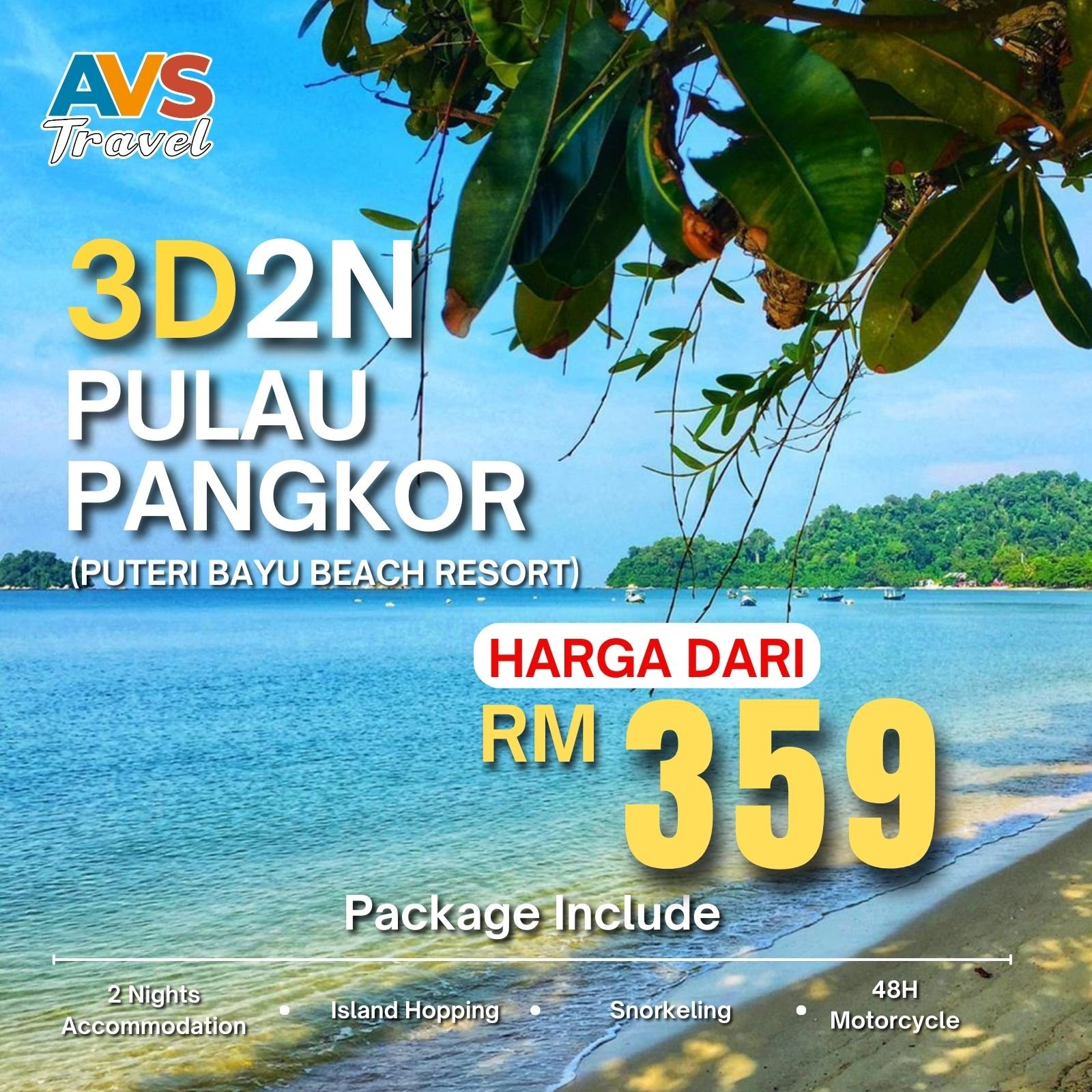 3D2N Pulau Pangkor (Puteri Bayu Beach Resort)